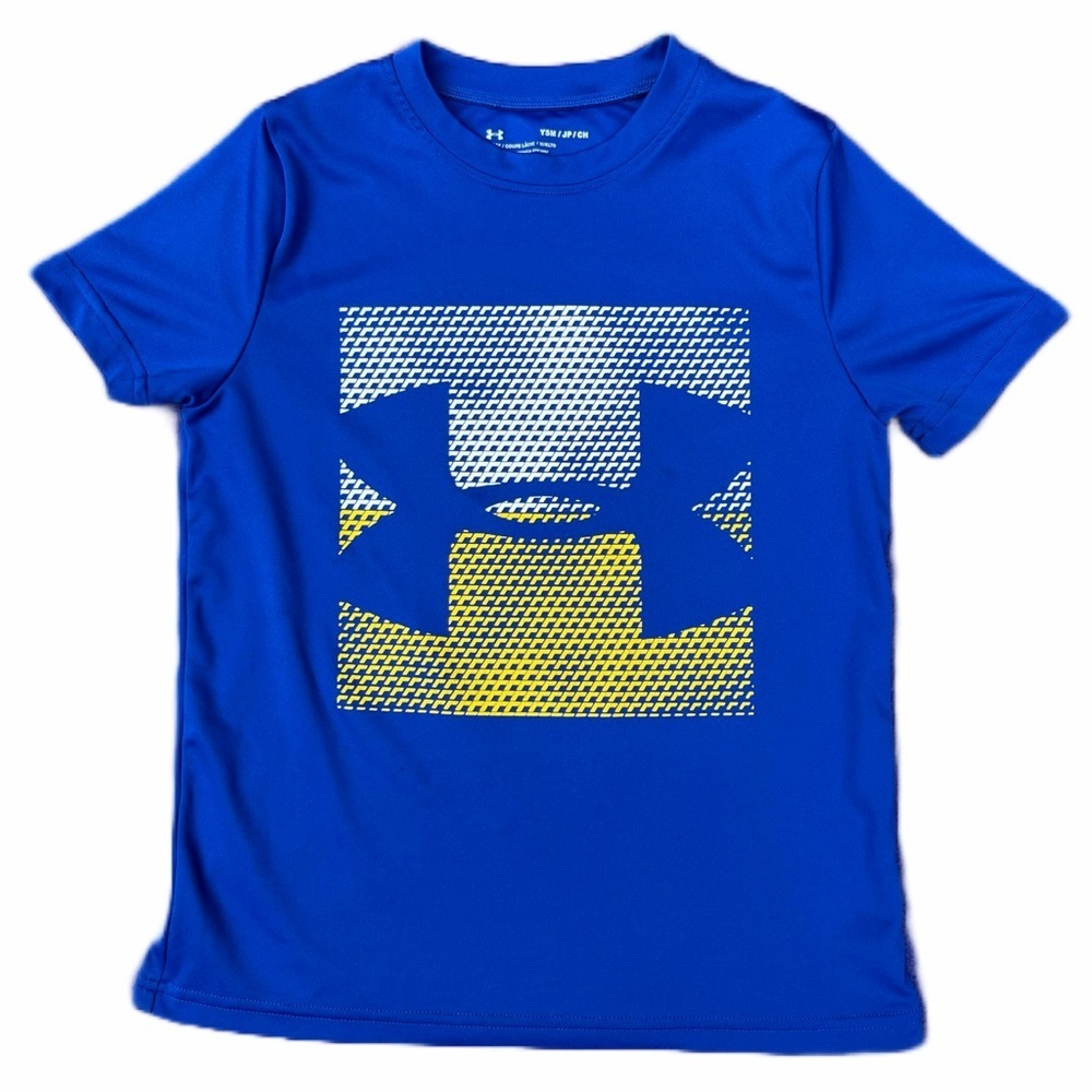 ⭐️ Under Armour HeatGear Shirt | Youth Small/Medium | Blue & Yellow